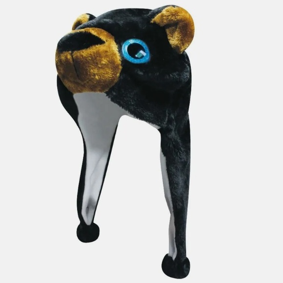 Wild Wear, Big Eyes Critter Cap Animal Fuzzy Beanie One size - Picture 11 of 12